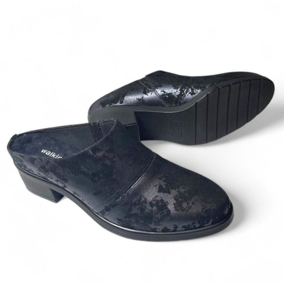 WALKING CRADLES Women's Black Metallic Caden Mule, NEW!! Size 8 - Picture 1 of 8